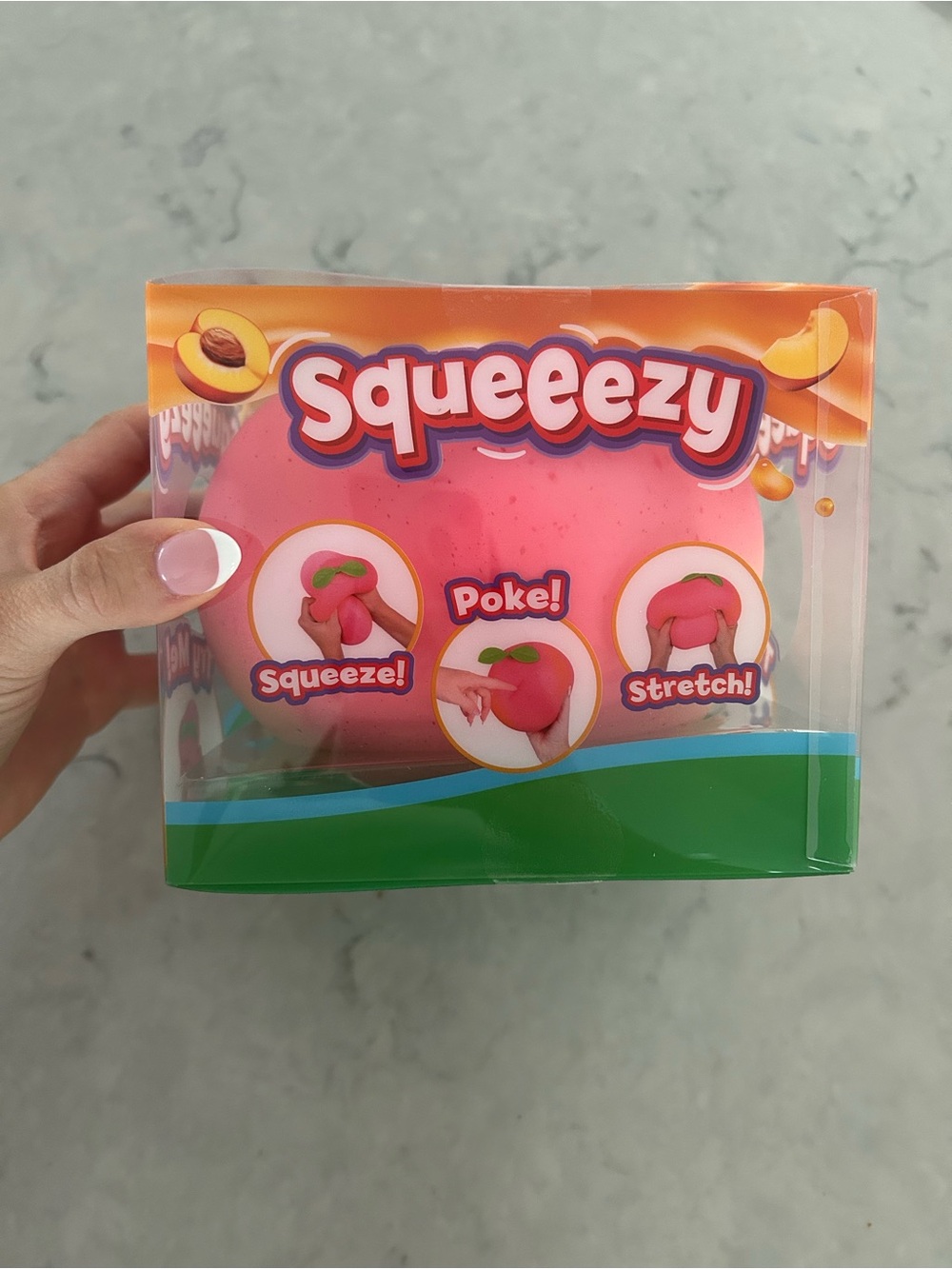 Squeezy Peach Sensory Toy for Kids New